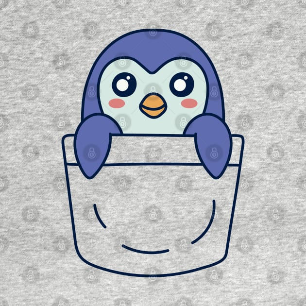 Penguin In Pocket Kawaii Bird Lover by Cuteness Klub